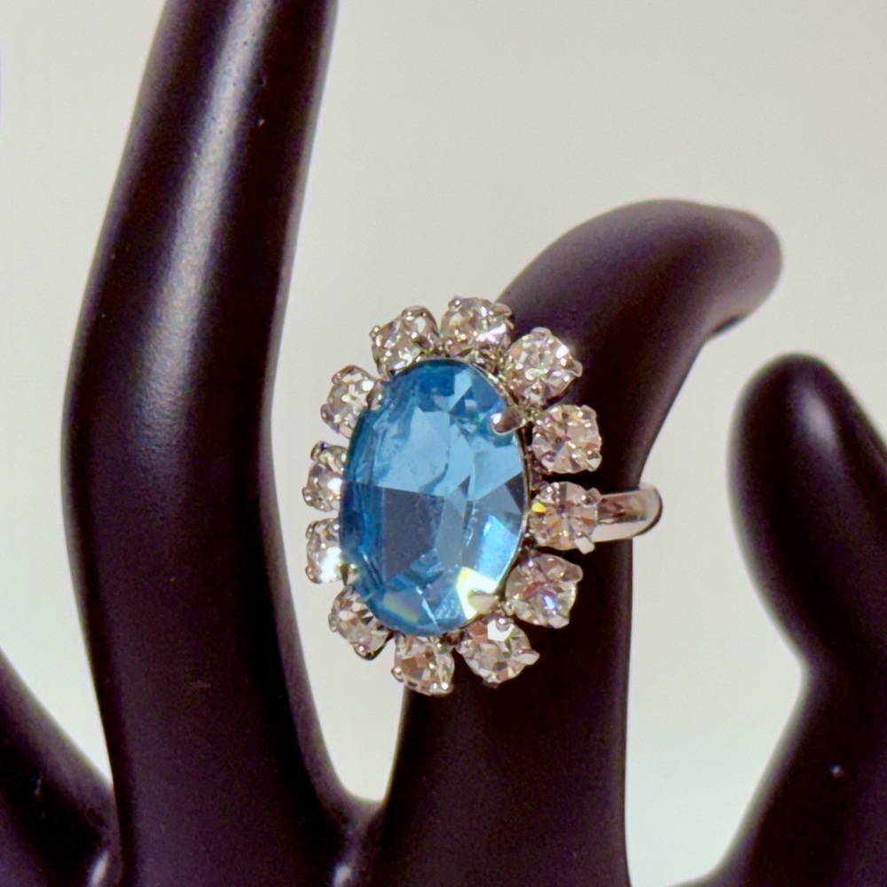 Rare Vintage Christian Dior Germany Runway Couture Ring - Size 6, 1970s